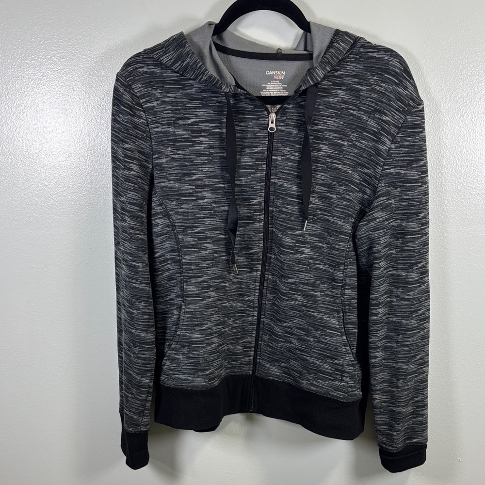 Danskin Black and Gray Women's‎ Hoodie Jacket